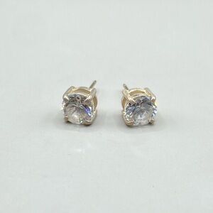 Ralph Lauren Cubic Zirconia Solitaire Stud Earrings